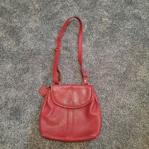 Liz Claiborne maroon leather purse.